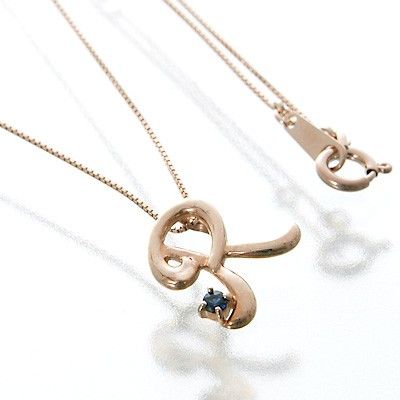 ピンクゴールドネックレス