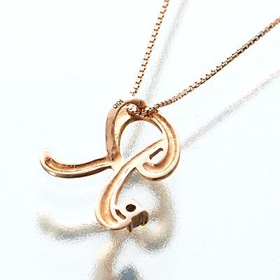 ピンクゴールドネックレス