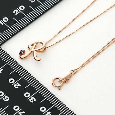 ピンクゴールドネックレス