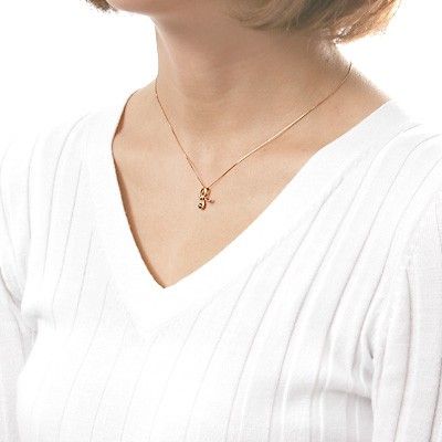 ピンクゴールドネックレス