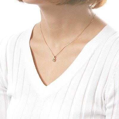 ピンクゴールドネックレス