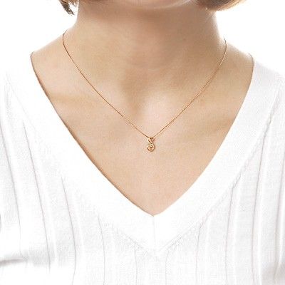 ピンクゴールドネックレス