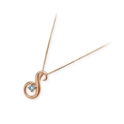 me. ピンクゴールドネックレス