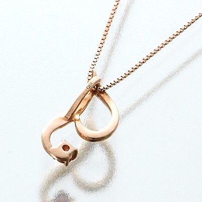 ピンクゴールドネックレス