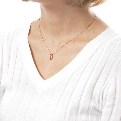 ピンクゴールドネックレス