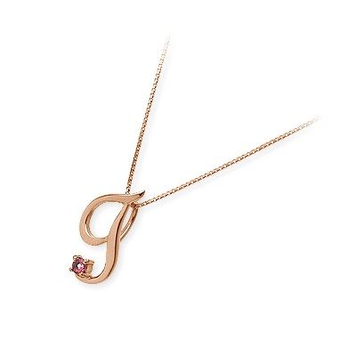 me. ピンクゴールドネックレス