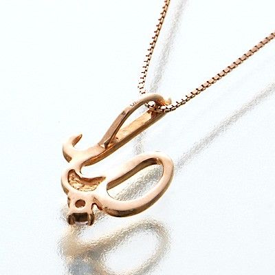 ピンクゴールドネックレス