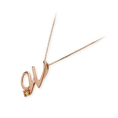 me. ピンクゴールドネックレス