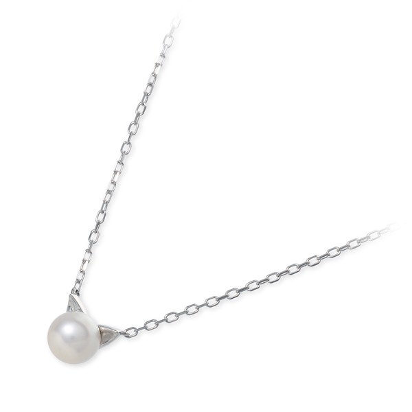 me. ホワイトゴールドネックレス