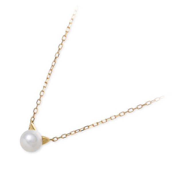 me. イエローゴールドネックレス