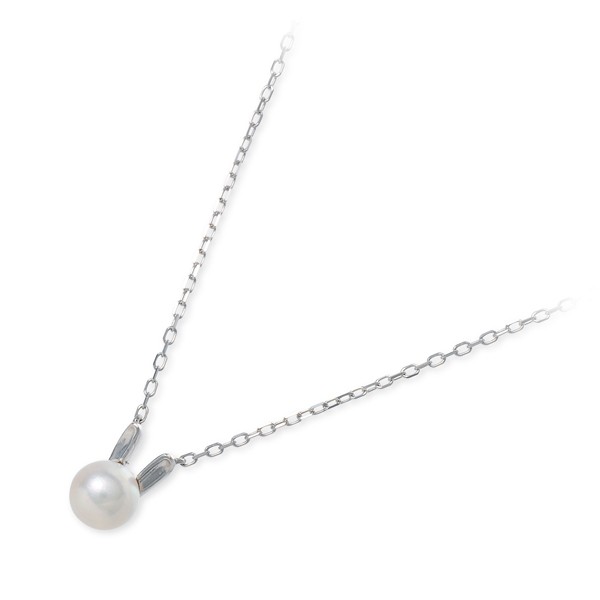 me. ホワイトゴールドネックレス