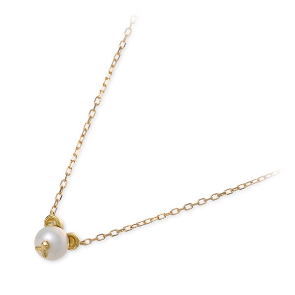 me. イエローゴールドネックレス