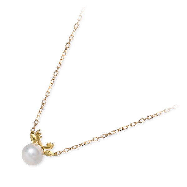 me. イエローゴールドネックレス