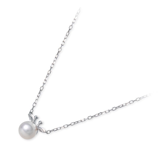 me. ホワイトゴールドネックレス