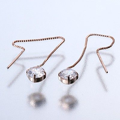 ピンクゴールドアメリカンピアス