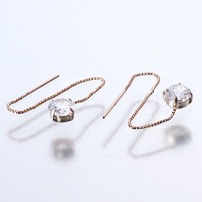 ピンクゴールドアメリカンピアス