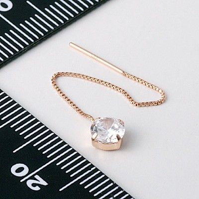 ピンクゴールドアメリカンピアス