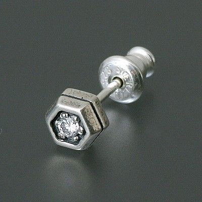シルバースタッドピアス(片耳用)