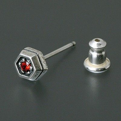シルバースタッドピアス(片耳用)