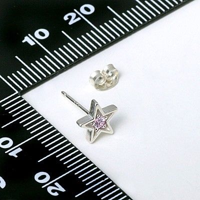シルバースタッドピアス