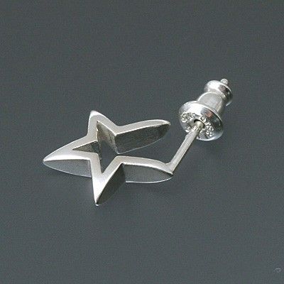 シルバースタッドピアス(片耳用)