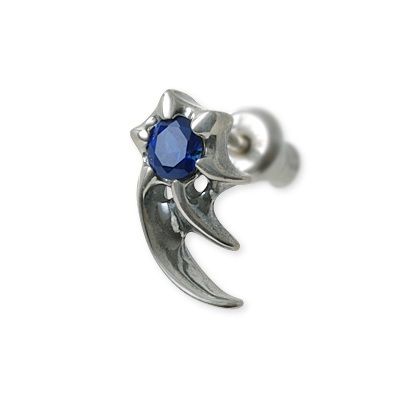 M'S COLLECTION シルバースタッドピアス(片耳用)