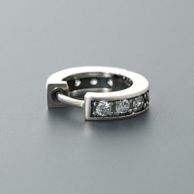 シルバーフープピアス(片耳用)