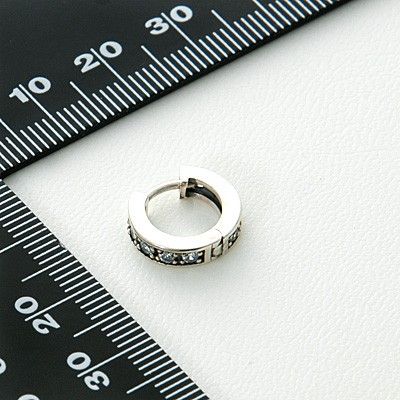 シルバーフープピアス(片耳用)