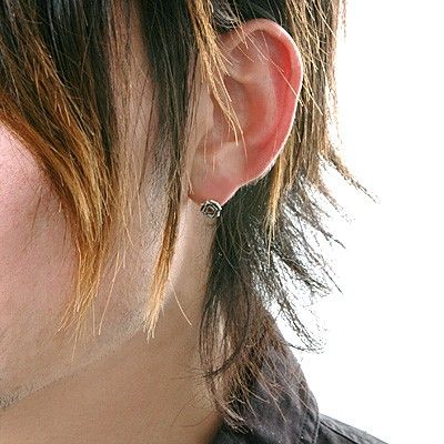 シルバースタッドピアス(片耳用)