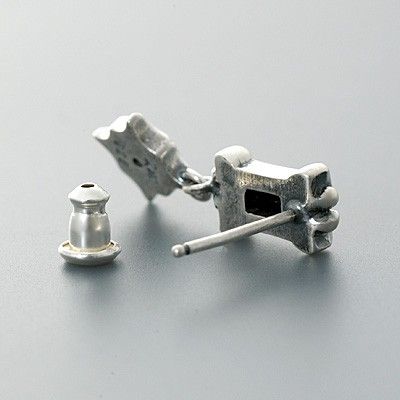 シルバースタッドピアス(片耳用)