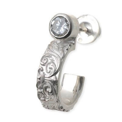 AQUA SILVER シルバーピアス(片耳用)
