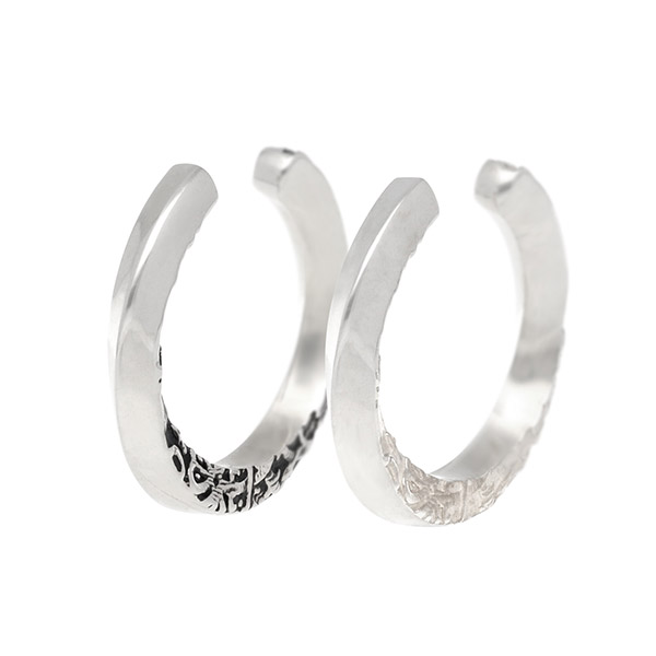 AQUA SILVER シルバーペアイヤーカフ