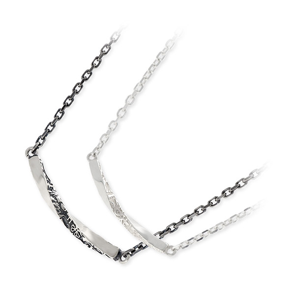 AQUA SILVER シルバーペアネックレス