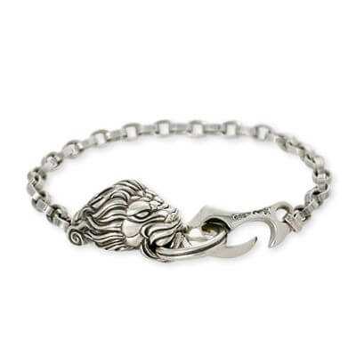 Ijeluna-homme シルバーブレスレット