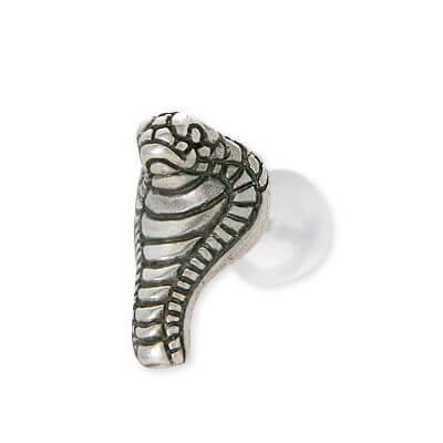 Ijeluna-homme シルバースタッドピアス(片耳用)