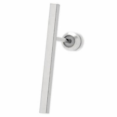 AZZURRO シルバースタッドピアス(片耳用)