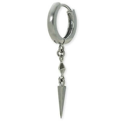 AZZURRO シルバーフープピアス(片耳用)