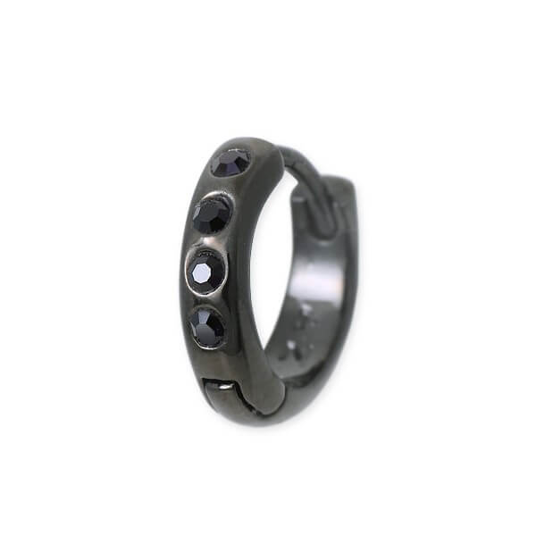 AZZURRO シルバーフープピアス(片耳用)