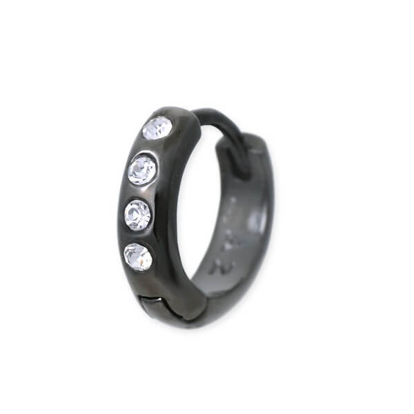 AZZURRO シルバーフープピアス(片耳用)