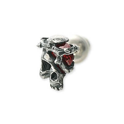 AZZURRO シルバースタッドピアス(片耳用)