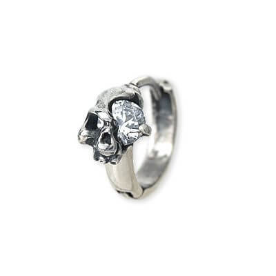 AZZURRO シルバーフープピアス(片耳用)