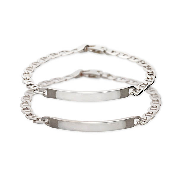 SATURNO シルバーペアブレスレット