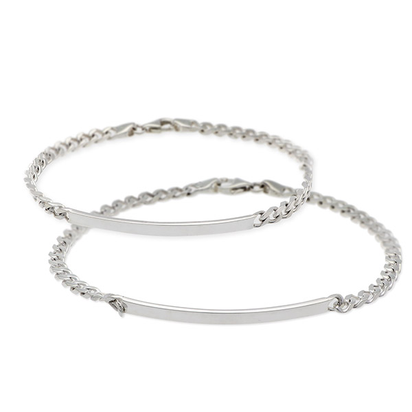 SATURNO シルバーチェーンペアブレスレット