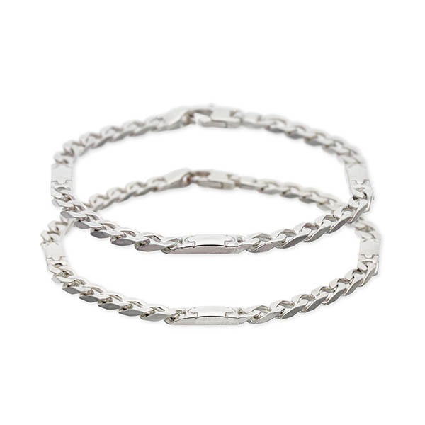 SATURNO シルバーペアブレスレット