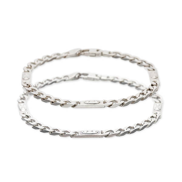 SATURNO シルバーペアブレスレット