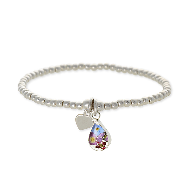 フラワーアクセサリー Candy Flower シルバーブレスレット