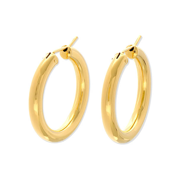 Blanche シルバーフープピアス