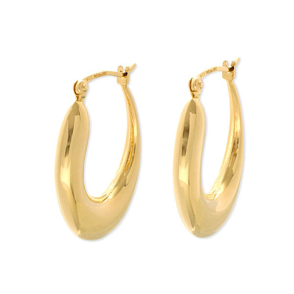 Blanche シルバーフープピアス