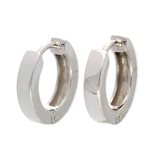 Blanche シルバーフープピアス