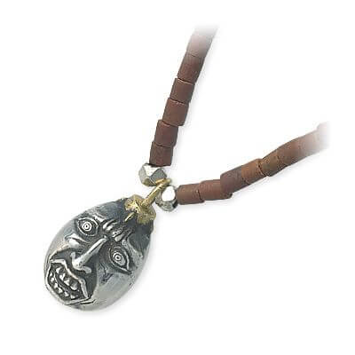 SAINTS ブラウンジェイドネックレス